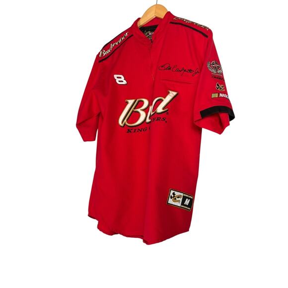 Chase Authentics Dale Earnhardt Jr Shirt Mens Medium NASCAR Bud Drivers Line VTG - Picture 10 of 11